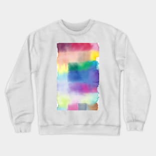 Rainbow Squares - Abstract Watercolor Painting Crewneck Sweatshirt